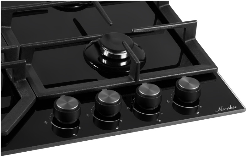 Газовая варочная панель Monsher MGG 60 Noir