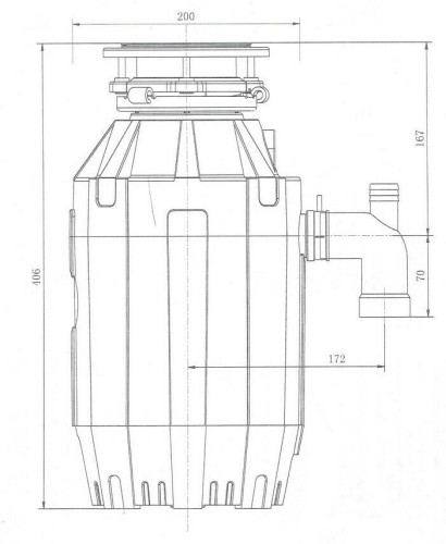 Измельчитель пищевых отходов Bone Crusher 810