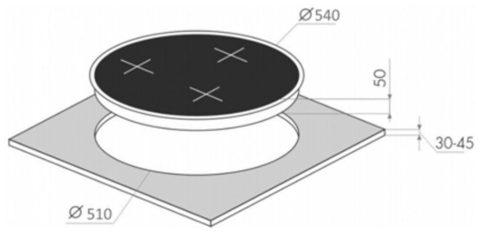Газовая варочная панель MAUNFELD EGHG.43.23CW\G
