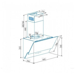 Кухонная вытяжка Cata AG4 A600 GWH
