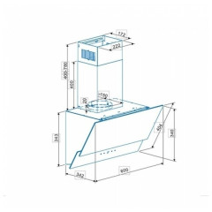 Кухонная вытяжка Cata AG4 A600 GWH
