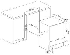 Встраиваемая стиральная машина Smeg LSIA127