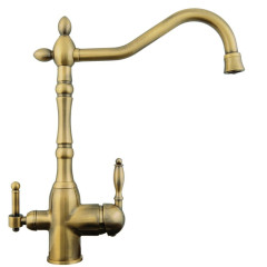 Смеситель для кухни Zigmund &amp; Shtain ZS 1900 B античная латунь