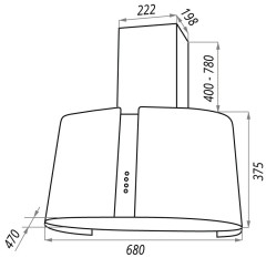 Кухонная вытяжка Maunfeld Sheffield 70 белый