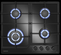 Газовая варочная панель Meferi MGH604BK GLASS COMFORT