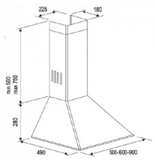 Кухонная вытяжка Kuppersberg Onda 60 BB 4PB