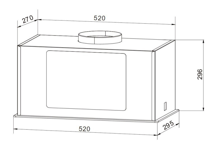 Встраиваемая вытяжка Weissgauff Aura 1350 WH