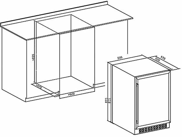Винный шкаф MAUNFELD MBWC-135S54