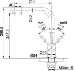 Смеситель для кухонной мойки Franke Atlas 120.0179.978