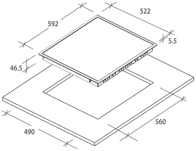 Электрическая варочная панель Candy CH 64 XB