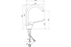 Смеситель для кухни Славен СЛ-ОД-Х22