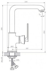 Смеситель для кухни Rush Flores FL0835-22