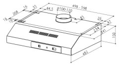 Подвесная вытяжка Faber 741 Base X A50