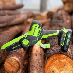 Аккумуляторная цепная пила GreenWorks G24MCS10K2 2008207UA