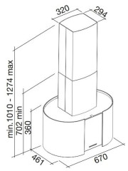 Кухонная вытяжка Falmec New York 65/800 Isola
