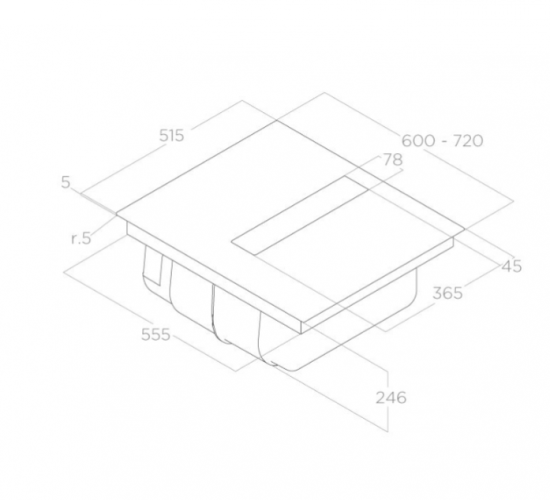Индукционная варочная панель Elica NIKOLATESLA FIT BL/A/60 PRF0167053