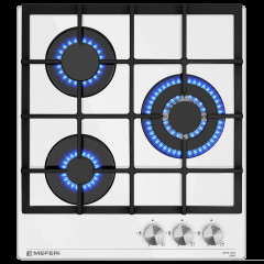 Газовая варочная панель Meferi MGH453WH Glass Power