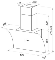Кухонная вытяжка MAUNFELD BLAST 60