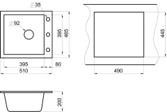 Кухонная мойка Granula GR-4651 графит