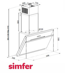 Кухонная вытяжка Simfer 8611SM