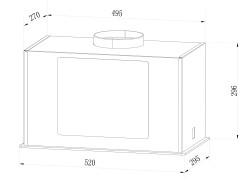 Встраиваемая вытяжка Lex GS Bloc GS 600 White