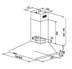 Кухонная вытяжка Cata V3 S500 IV