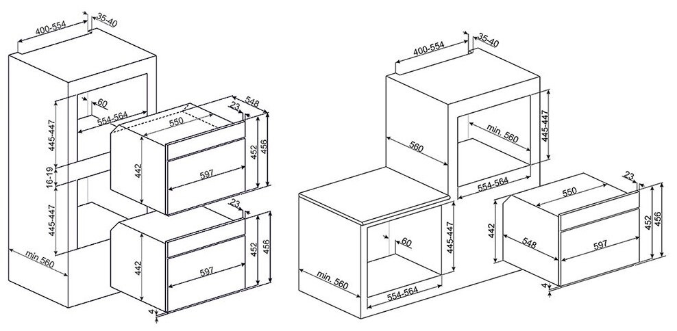 Электрический духовой шкаф Smeg SF4920MCN1