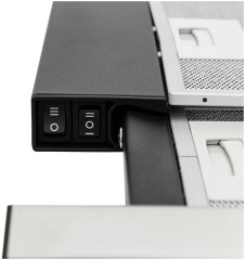 Встраиваемая вытяжка Kronasteel Kamilla slim 600 1M black inox