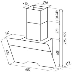 Кухонная вытяжка Maunfeld Tweed 60 зеленый