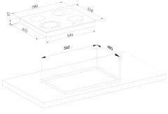 Электрическая варочная панель Weissgauff HV 642 BA