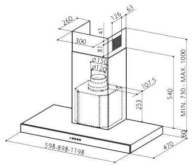 Кухонная вытяжка Faber Stilo/SP X A90