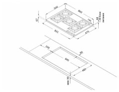 Газовая варочная панель Korting HG 9115 CTRN