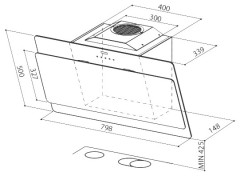 Кухонная вытяжка Faber Cocktail BK F80