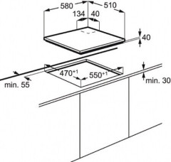 Комбинированная варочная панель Electrolux EGE 6182 NOK