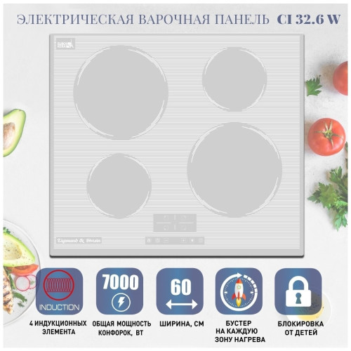 Индукционная варочная панель Zigmund&Shtain CI 32.6 W