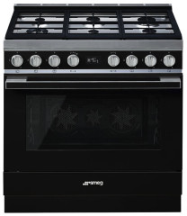 Комбинированная плита Smeg CPF9GPBL