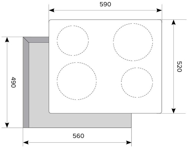 Электрическая варочная панель Lex EVH 640-0 BL