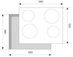 Электрическая варочная панель Lex EVH 640-0 BL