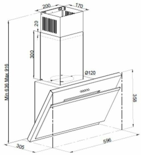 Кухонная вытяжка Simfer 8610SM
