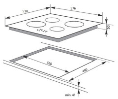 Электрическая варочная панель Hansa BHC 66506