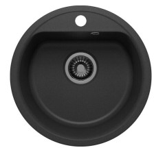 Кухонная мойка Polygran Quartz Bond 480 уголь