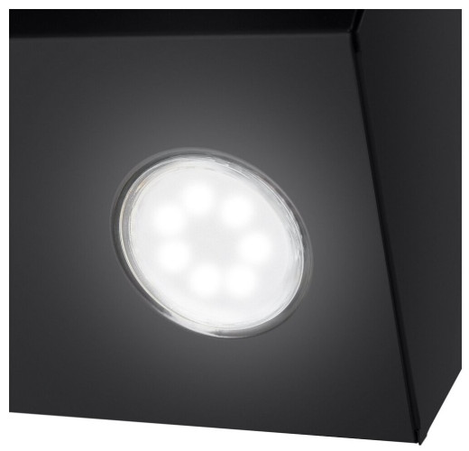 Кухонная вытяжка MAUNFELD Bridge Line 50 черный\вставка сатин