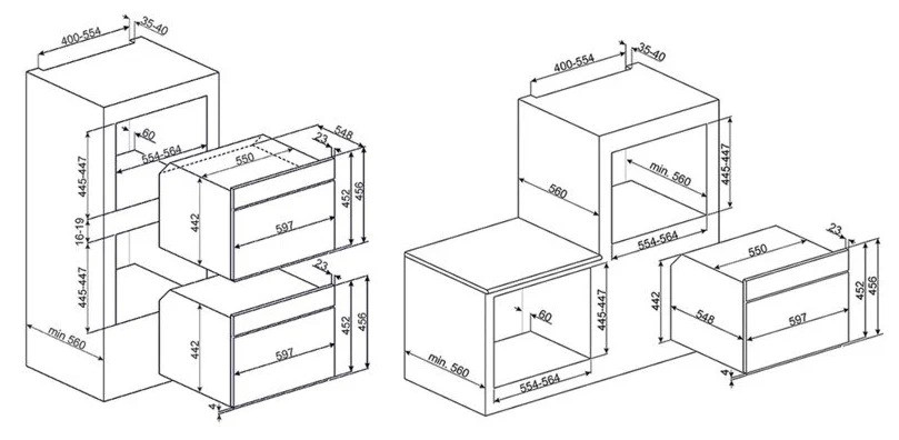 Электрический духовой шкаф Smeg SFP4102PZS