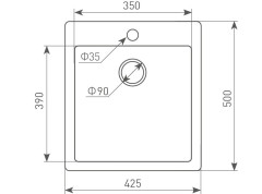 Кухонная мойка Zigmund &amp; Shtain Platz 425 швейцарский шоколад