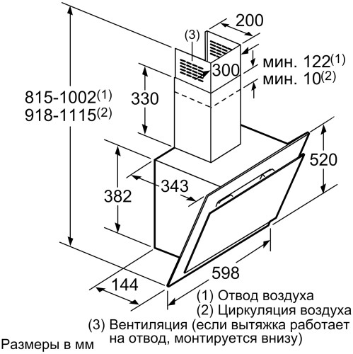 Кухонная вытяжка Neff D 36E49S0