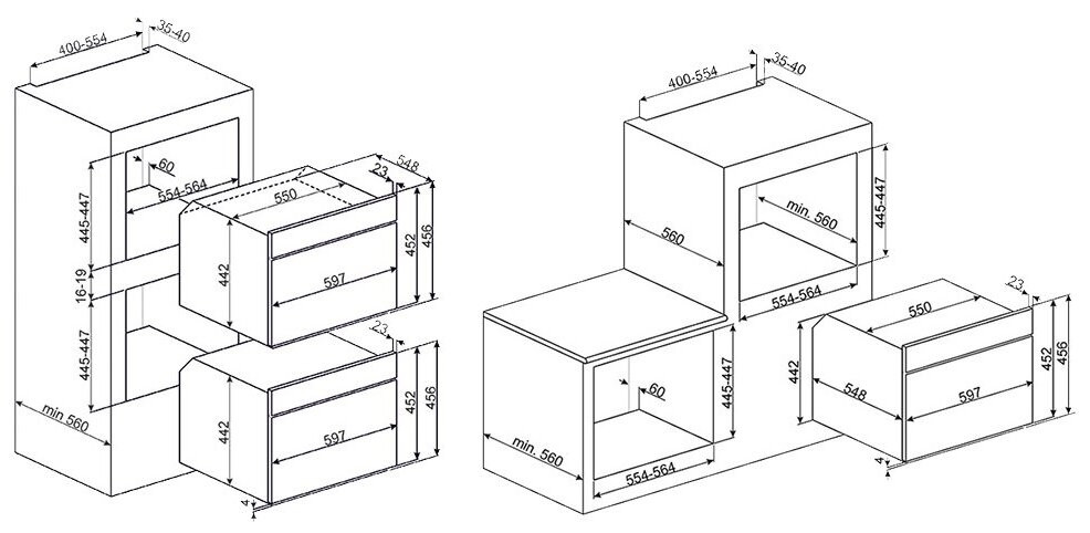 Электрический духовой шкаф Smeg SF4750MCPO
