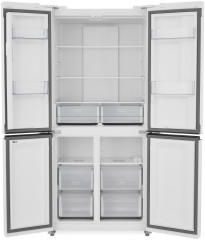 Холодильник Zugel ZRCD430W белое стекло