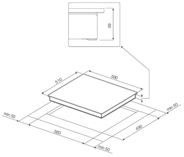 Газовая варочная панель GRAUDE GSK 60.1 S