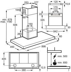 Кухонная вытяжка Electrolux LFT 419 X