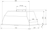 Встраиваемая вытяжка Weissgauff Box 1200-72 WH